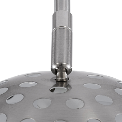 GLOBOSTAR® PRAGUE 00989 Μοντέρνο Επιδαπέδιο Φωτιστικό με Ντουί 1 x E27 AC 220-240V IP20 - Νίκελ Βούρτσας - Μ90 x Π29.5 x Υ180cm