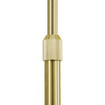 GloboStar® PRAGUE 00991 Μοντέρνο Επιδαπέδιο Φωτιστικό Μονόφωτο 1 x E27 IP20 Χρυσό Μέταλλο με Μαύρο Μάρμαρο - Μ90 x Π29.5 x Υ180cm