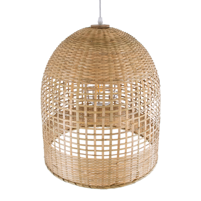 GLOBOSTAR® BORA-BORA 01735 Boho Κρεμαστό Φωτιστικό Οροφής με Ντουί 1 x E27 AC 220-240V IP20 - Μπεζ - Μ42 x Π42 x Υ44cm