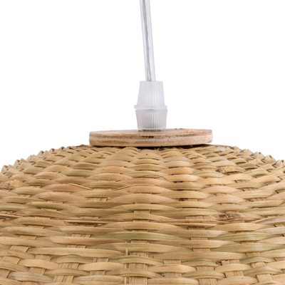 GLOBOSTAR® BORA-BORA 01735 Boho Κρεμαστό Φωτιστικό Οροφής με Ντουί 1 x E27 AC 220-240V IP20 - Μπεζ - Μ42 x Π42 x Υ44cm