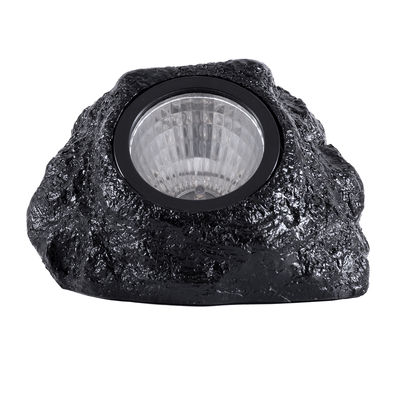 GLOBOSTAR® ROCHLIGHT 71509 Διακοσμητικό Φωτιστικό Κήπου LED 1W 50lm 120° DC 5V με Φωτοβολταϊκό Panel 5V 0.1W & Επαναφορτιζόμενη Μπαταρία Li-ion 3.2V 600mAh Αδιάβροχο IP65 Θερμό Λευκό 2700K - Μ14 x Π13 x Υ11cm - 1 Χρόνο Εγγύηση