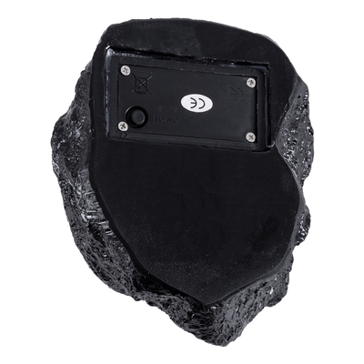 GLOBOSTAR® ROCHLIGHT 71509 Διακοσμητικό Φωτιστικό Κήπου LED 1W 50lm 120° DC 5V με Φωτοβολταϊκό Panel 5V 0.1W & Επαναφορτιζόμενη Μπαταρία Li-ion 3.2V 600mAh Αδιάβροχο IP65 Θερμό Λευκό 2700K - Μ14 x Π13 x Υ11cm - 1 Χρόνο Εγγύηση