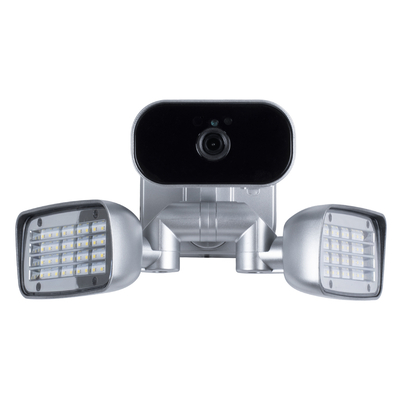 GloboStar® 86045 Αυτόνομος Ηλιακός Προβολέας LED SMD 24W 1200lm με IP Camera 1080P 2MP 4G SIM CARD WiFi 150° Ενσωματωμένη Μπαταρία 3200mAh Φωτοβολταϊκό Πάνελ Αισθητήρα Ημέρας-Νύχτας & Ρύθμιση Χρόνου Ανάμματος Αδιάβροχος IP66 Ψυχρό Λευκό 6000K - Ασημί
