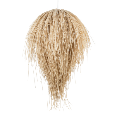 GLOBOSTAR® ARCHIPELAGO 01749 Boho Κρεμαστό Φωτιστικό Οροφής με Ντουί 1 x E27 AC 220-240V IP20 - Μπεζ - Μ40 x Π40 x Υ63cm