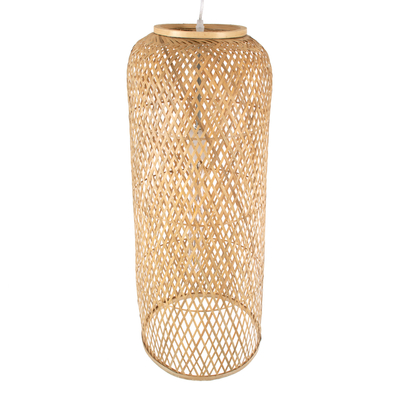 GLOBOSTAR® CALERO 01711 Boho Κρεμαστό Φωτιστικό Οροφής με Ντουί 1 x E27 AC 220-240V IP20 - Μπεζ - Μ30 x Π30 x Υ70cm