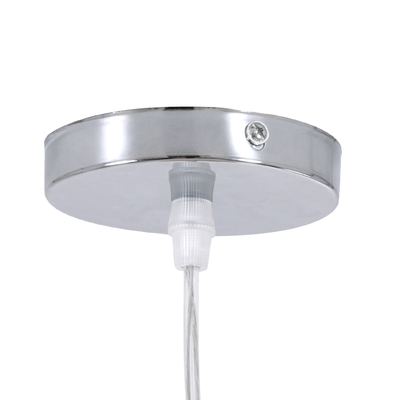 GLOBOSTAR® MANILA 01714 Boho Κρεμαστό Φωτιστικό Οροφής με Ντουί 1 x E27 AC 220-240V IP20 - Μπεζ - Μ45 x Π45 x Υ60cm