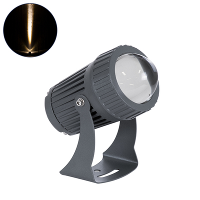 GLOBOSTAR® SPOTFENIA 90135 Αρχιτεκτονικό Σποτ Φωτισμου LED 10W 1100lm 5° DC 24V Αδιάβροχο IP65 Θερμό Λευκό 2700K Dimmable - Bridgelux COB Chip - Γκρι Ανθρακί - Μ7 x Π7 x Υ12cm - 3 Χρόνια Εγγύηση