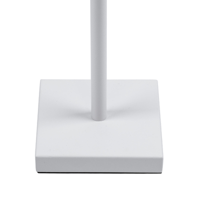 GloboStar® NEGA 60478 Μοντέρνο Επιδαπέδιο Φωτιστικό LED 2.2W 154lm 360° DC 5V IP44 Θερμό Λευκό 2700K Dimmable με Διακόπτη Αφής - Επαναφορτιζόμενο με Μπαταρία Li-ion 4000mAh - Λευκό - Φ10 x Υ135cm - 2 Χρόνια Εγγύηση