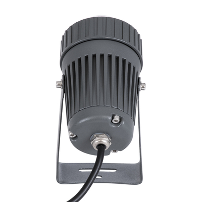 GLOBOSTAR® SPOTFENIA 90135 Αρχιτεκτονικό Σποτ Φωτισμου LED 10W 1100lm 5° DC 24V Αδιάβροχο IP65 Θερμό Λευκό 2700K Dimmable - Bridgelux COB Chip - Γκρι Ανθρακί - Μ7 x Π7 x Υ12cm - 3 Χρόνια Εγγύηση