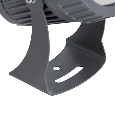 GLOBOSTAR® SPOTFENIA 90136 Αρχιτεκτονικό Σποτ Φωτισμου LED 10W 850lm 5° DC 24V Αδιάβροχο IP65 Μπλε Dimmable - Bridgelux COB Chip - Γκρι Ανθρακί - Μ7 x Π7 x Υ12cm - 3 Χρόνια Εγγύηση