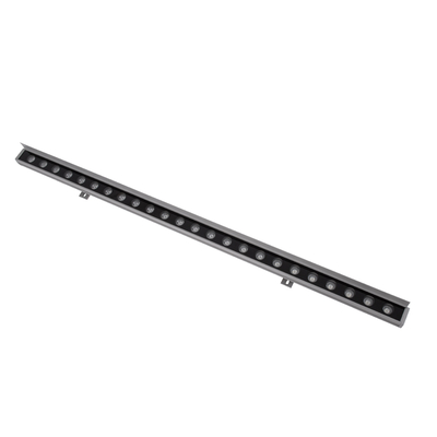 GLOBOSTAR® WASHERFAIA 90186 Μπάρα Φωτισμού Wall Washer με Αντιθαμβωτική Γρίλια LED 24W 2640lm 15° DC 24V Αδιάβροχο IP65 Θερμό Λευκό 2700K Dimmable - Bridgelux SMD Chip - Ασημί - Μ100 x Π4 x Υ5.5cm - 3 Χρόνια Εγγύηση