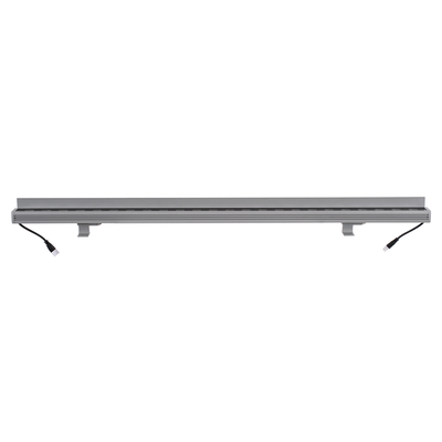 GLOBOSTAR® WASHERFAIA 90187 Μπάρα Φωτισμού Wall Washer με Αντιθαμβωτική Γρίλια LED 24W 2760lm 15° DC 24V Αδιάβροχο IP65 Φυσικό Λευκό 4500K Dimmable - Bridgelux SMD Chip - Ασημί - Μ100 x Π4 x Υ5.5cm - 3 Χρόνια Εγγύηση