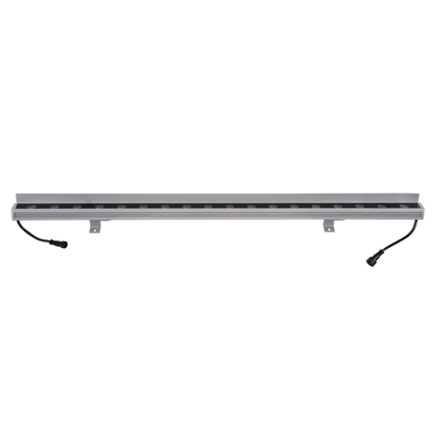 GLOBOSTAR® WASHERFAIA 90189 Μπάρα Φωτισμού Wall Washer με Αντιθαμβωτική Γρίλια LED 24W 2040lm 15° DC 24V Αδιάβροχο IP65 Πολύχρωμο RGBW Dimmable DMX512 - Bridgelux SMD Chip - Γκρι Ανθρακί - Μ100 x Π4 x Υ5.5cm - 3 Χρόνια Εγγύηση