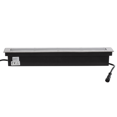 GLOBOSTAR® UNDERGROUND-REMVI 90193 Χωνευτή Μπάρα Φωτισμού Wall Washer LED 12W 1020lm 10° DC 24V Αδιάβροχο IP68 RGBW Dimmable DMX512 - Ανοξείδωτο Ατσάλι 304 - Μ50 x Π9 x Υ7.2cm / Μ48.5 x Π7.5cm - 3 Χρόνια Εγγύηση