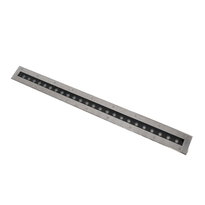 GLOBOSTAR® UNDERGROUND-REMVI 90194 Χωνευτή Μπάρα Φωτισμού Wall Washer LED 24W 2160lm 10° DC 24V Αδιάβροχο IP68 Θερμό Λευκό 2700K Dimmable - Ανοξείδωτο Ατσάλι 304 - Μ100 x Π9 x Υ7.2cm / Μ98.2 x Π7.6cm - 3 Χρόνια Εγγύηση