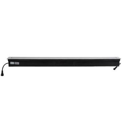 GLOBOSTAR® UNDERGROUND-REMVI 90195 Χωνευτή Μπάρα Φωτισμού Wall Washer LED 24W 2040lm 10° DC 24V Αδιάβροχο IP68 RGBW Dimmable DMX512 - Ανοξείδωτο Ατσάλι 304 - Μ100 x Π9 x Υ7.2cm/ Μ98.2 x Π7.6cm - 3 Χρόνια Εγγύηση