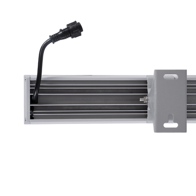 GLOBOSTAR® WASHERGAIA 90216 Μπάρα Φωτισμού Wall Washer LED 144W 12240lm 10° DC 24V Αδιάβροχο IP67 Πολύχρωμο RGBW Dimmable DMX512 - Bridgelux SMD Chip - Γκρι Ανθρακί - Μ100 x Π7.3 x Υ4.3cm - 3 Χρόνια Εγγύηση