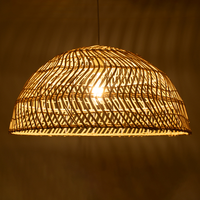 GLOBOSTAR® COMORES 01728 Boho Κρεμαστό Φωτιστικό Οροφής με Ντουί 1 x E27 AC 220-240V IP20 - Μπεζ - Μ60 x Π60 x Y29cm