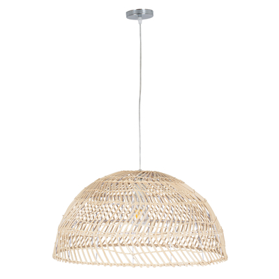 GLOBOSTAR® COMORES 01728 Boho Κρεμαστό Φωτιστικό Οροφής με Ντουί 1 x E27 AC 220-240V IP20 - Μπεζ - Μ60 x Π60 x Y29cm