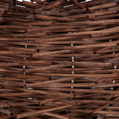 GLOBOSTAR® MINORCA 01732 Boho Κρεμαστό Φωτιστικό Οροφής με Ντουί 1 x E27 AC 220-240V IP20 - Καφέ - Μ30 x Π30 x Υ18cm