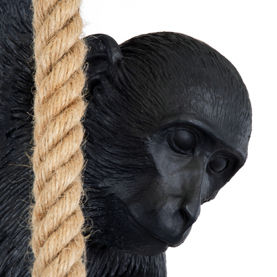 GLOBOSTAR® APES 01801 Μοντέρνο Κρεμαστό Φωτιστικό Οροφής με Ντουί 1 x E27 AC 220-240V IP20 - Μαύρο & Μπεζ - Μ26 x Π28 x Υ69cm