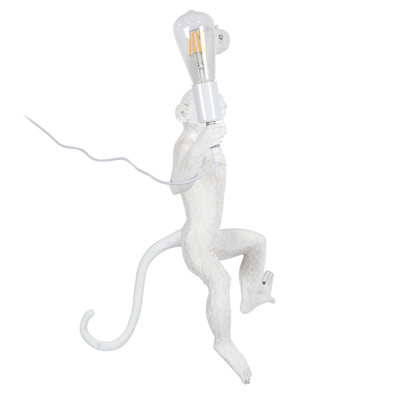 GLOBOSTAR® APES 01805 Μοντέρνο Φωτιστικό Τοίχου - Απλίκα με Ντουί 1 x E27 AC 220-240V IP20 - Λευκό - Μ34 x Π31 x Υ61cm