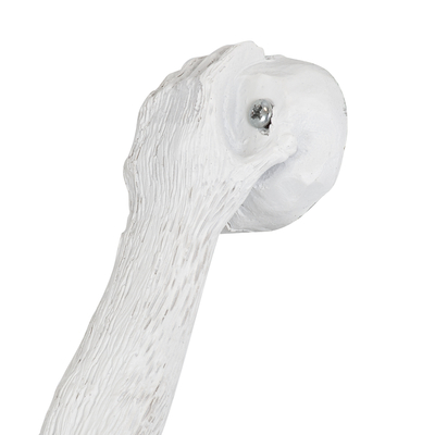 GLOBOSTAR® APES 01805 Μοντέρνο Φωτιστικό Τοίχου - Απλίκα με Ντουί 1 x E27 AC 220-240V IP20 - Λευκό - Μ34 x Π31 x Υ61cm