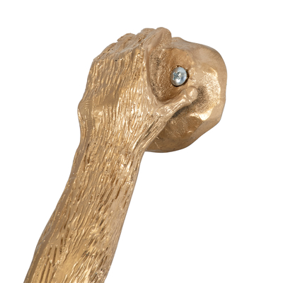 GLOBOSTAR® APES 01806 Μοντέρνο Φωτιστικό Τοίχου - Απλίκα με Ντουί 1 x E27 AC 220-240V IP20 - Χρυσό & Μαύρο - Μ34 x Π31 x Υ61cm