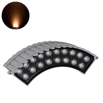 GLOBOSTAR® TREEJINA 90697 Κυρτή Μπάρα Φωτισμού Wall Washer για Φυτά - Δέντρα LED 18W 1530lm 10° DC 24V Αδιάβροχο IP67 Ultra Θερμό Λευκό 2200K Dimmable - Bridgelux SMD Chip - Γκρι Ανθρακί - Μ29 x Π11 x Υ10.5cm - 3 Χρόνια Εγγύηση