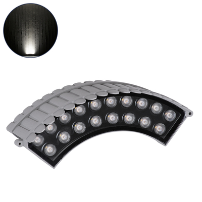 GLOBOSTAR® TREEJINA 90691 Κυρτή Μπάρα Φωτισμού Wall Washer για Φυτά - Δέντρα LED 18W 1710lm 10° DC 24V Αδιάβροχο IP67 Φυσικό Λευκό 4500K Dimmable - Bridgelux SMD Chip - Γκρι Ανθρακί - Μ29 x Π11 x Υ10.5cm - 3 Χρόνια Εγγύηση