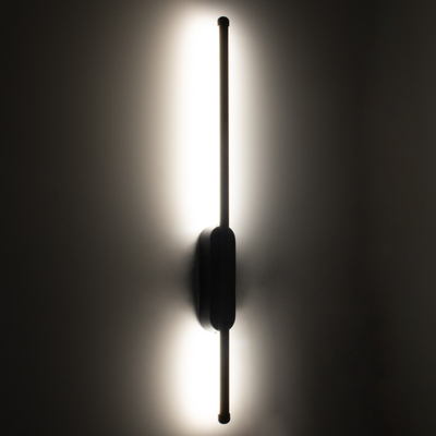 GLOBOSTAR® HARLEM 61332 Μοντέρνο Φωτιστικό Τοίχου - Απλίκα LED 9W 1080lm 120° AC 220-240V IP20 Ρυθμιζόμενο Λευκό CCT με On/Off 2700K/4500K/6000K - Lumileds SMD Chip - Χρυσό Βούρτσας - Μ5 x Π4 x Υ60cm - 3 Χρόνια Εγγύηση