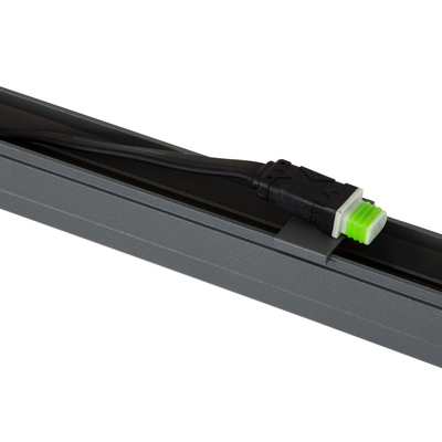 GloboStar® DIGI-BAR 90209 Ψηφιακή Μπάρα Φωτισμού Wall Washer Digital Pixel Facade Tuber Bar LED 12W 840lm 90° DC 24V Αδιάβροχο IP65 L100 x W3.2 x H3cm Θερμό Λευκό 2700K DMX512 - Ασημί με Διάφανο Κάλυμμα - 3 Years Warranty