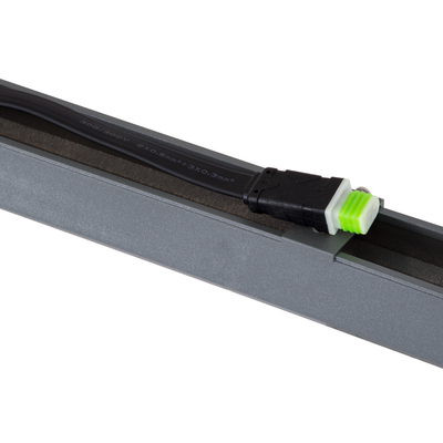 GLOBOSTAR® DIGIBAR 90212 Ψηφιακή Pixel Addressable Facade Μπάρα LED 12W 600lm 45° DC 24V Αδιάβροχο IP65 8 x Pixel Πολύχρωμο RGB Dimmable DMX512 SPI/TTL Protocol IC UCS512C4 - Bridgelux SMD Chip - Γκρι Ανθρακί - Μ100 x Π3.5 x Υ3.2cm - 3 Χρόνια Εγγύηση