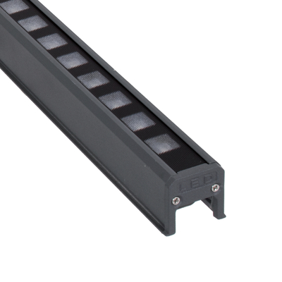 GLOBOSTAR® DIGIBAR 90212 Ψηφιακή Pixel Addressable Facade Μπάρα LED 12W 600lm 45° DC 24V Αδιάβροχο IP65 8 x Pixel Πολύχρωμο RGB Dimmable DMX512 SPI/TTL Protocol IC UCS512C4 - Bridgelux SMD Chip - Γκρι Ανθρακί - Μ100 x Π3.5 x Υ3.2cm - 3 Χρόνια Εγγύηση
