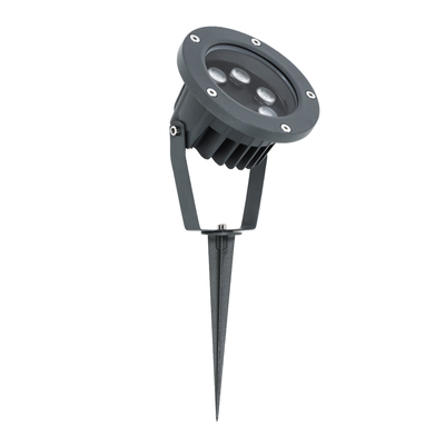 GLOBOSTAR® TREETZINA 90353 Φωτιστικό Σποτ για Φυτά - Δέντρα με Βάση Κήπου / Καρφωτό LED 6W 510lm 10° DC 24V Αδιάβροχο IP65 Ultra Θερμό Λευκό 2200K Dimmable - Bridgelux SMD Chip - Γκρι Ανθρακί - Μ14 x Π12.5 x Υ12.5cm - 3 Χρόνια Εγγύηση