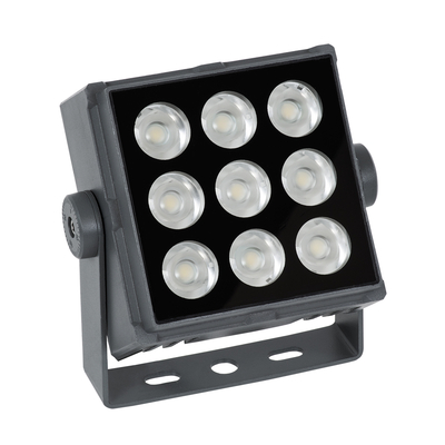 GLOBOSTAR® FLOODTINY 90368 Προβολέας Σποτ Wall Washer LED 27W 2970lm 3° DC 24V Αδιάβροχο IP65 Θερμό Λευκό 2700K Dimmable - Bridgelux SMD Chip - Γκρι Ανθρακί - Μ13.8 x Π16.4 x Υ7cm - 3 Χρόνια Εγγύηση