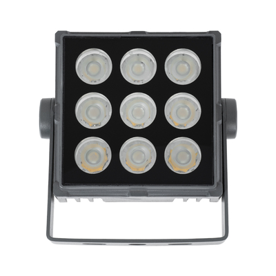 GLOBOSTAR® FLOODTINY 90368 Προβολέας Σποτ Wall Washer LED 27W 2970lm 3° DC 24V Αδιάβροχο IP65 Θερμό Λευκό 2700K Dimmable - Bridgelux SMD Chip - Γκρι Ανθρακί - Μ13.8 x Π16.4 x Υ7cm - 3 Χρόνια Εγγύηση