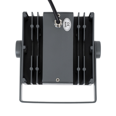 GLOBOSTAR® FLOODTINY 90369 Προβολέας Σποτ Wall Washer LED 27W 3105lm 3° DC 24V Αδιάβροχο IP65 Φυσικό Λευκό 4500K Dimmable - Bridgelux SMD Chip - Γκρι Ανθρακί - Μ13.8 x Π16.4 x Υ7cm - 3 Χρόνια Εγγύηση