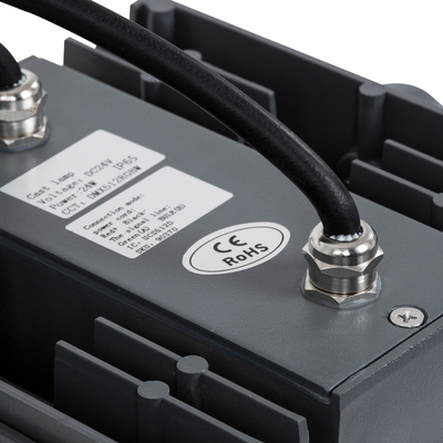 GLOBOSTAR® FLOODTINY 90370 Προβολέας Σποτ Wall Washer LED 27W 2295lm 3° DC 24V Αδιάβροχο IP65 Πολύχρωμο RGBW Dimmable DMX512 - Bridgelux SMD Chip - Γκρι Ανθρακί - Μ13.8 x Π16.4 x Υ7cm - 3 Χρόνια Εγγύηση