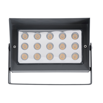 GLOBOSTAR® FLOODKAMY 90371 Προβολέας Σποτ Wall Washer με Αντιθαμβωτική Γρίλια LED 30W 3150lm 5° DC 24V Αδιάβροχο IP65 Ultra Θερμό Λευκό 2200K Dimmable - Bridgelux SMD Chip - Γκρι Ανθρακί - Μ19.5 x Π10.7 x Υ9.5cm - 3 Χρόνια Εγγύηση