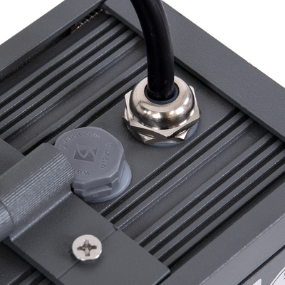 GLOBOSTAR® FLOODDANY 90376 Προβολέας Σποτ Wall Washer LED 24W 2760lm 5° DC 24V Αδιάβροχο IP65 Φυσικό Λευκό 4500K Dimmable - CREE XPE Chip - Γκρι Ανθρακί - Μ16 x Π9.5 x Υ7.5cm - 3 Χρόνια Εγγύηση