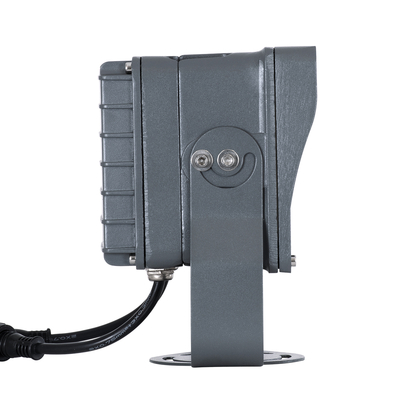 GLOBOSTAR® FLOODXENA 90700 Προβολέας Σποτ Wall Washer με Αντιθαμβωτική Γρίλια LED 48W 4080lm 10° DC 24V Αδιάβροχο IP65 Πολύχρωμο RGBW Dimmable DMX512 - Bridgelux SMD Chip - Γκρι Ανθρακί - Μ17.5 x Π12.5 x Υ18cm - 3 Χρόνια Εγγύηση