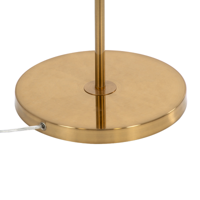 GLOBOSTAR® HUDSON 00500 Μοντέρνο Επιδαπέδιο Φωτιστικό με Ντουί 1 x E27 AC 220-240V IP20 - Λευκό & Χρυσό - Μ20 x Π20 x Υ177cm