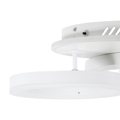 GLOBOSTAR® VENOM 61121 Μοντέρνο Φωτιστικό Οροφής LED 67W 8107lm 360° AC 220-240V IP20 Ρυθμιζόμενο Λευκό CCT με Χειριστήριο από 2700K έως 6000K Dimmable - Lumileds SMD Chip - Λευκό Ματ - Μ60 x Π40 x Υ12.5cm - 3 Χρόνια Εγγύηση