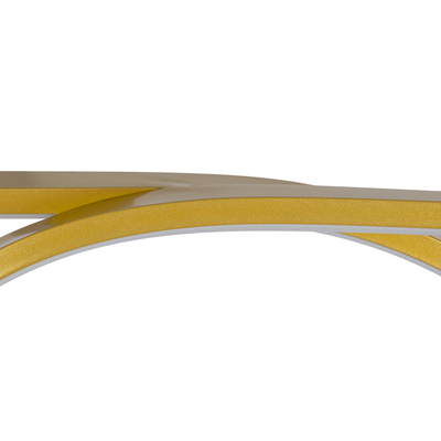 GLOBOSTAR® ROME 61297 Μοντέρνο Κρεμαστό Φωτιστικό Οροφής LED 24W 2640lm 200° AC 220-240V IP20 Ρυθμιζόμενο Λευκό CCT με On/Off 2700K/4500K/6000K - Lumileds SMD Chip - Χρυσό Βούρτσας - Μ65.5 x Π4 x Υ33cm - 3 Χρόνια Εγγύηση