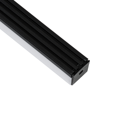 GLOBOSTAR® ALP-LINEAR GLOA 70849-3M Επιφανειακό & Κρεμαστό Προφίλ Αλουμινίου με Λευκό Γαλακτερό Πατητό Κάλυμμα για Ταινίες LED IP20 - Μαύρο & Λευκό - Μ300 x Π2.6 x Υ2.3cm - Πακέτο 5 Τεμαχίων