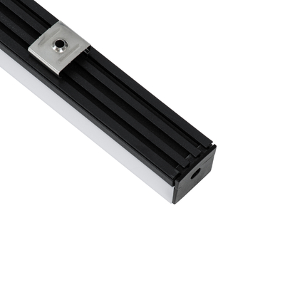 GLOBOSTAR® ALP-LINEAR GLOA 70849-3M Επιφανειακό & Κρεμαστό Προφίλ Αλουμινίου με Λευκό Γαλακτερό Πατητό Κάλυμμα για Ταινίες LED IP20 - Μαύρο & Λευκό - Μ300 x Π2.6 x Υ2.3cm - Πακέτο 5 Τεμαχίων