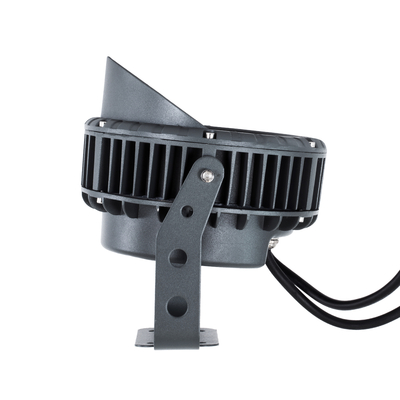 GLOBOSTAR® TREEVINA 90362 Φωτιστικό Σποτ με Αντιθαμβωτική Γρίλια για Φυτά - Δέντρα με Βάση Κήπου / Καρφωτό LED 24W 2040lm 10° DC 24V Αδιάβροχο IP65 Πολύχρωμο RGBW Dimmable DMX512 - Bridgelux SMD Chip - Γκρι Ανθρακί - Μ21.5 x Π18.3 x Υ14cm - 3 Χρόνια Εγγύηση