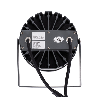 GLOBOSTAR® FLOODNIGMA 90396 Προβολέας Σποτ Wall Washer με Αντιθαμβωτική Γρίλια LED 24W 1920lm 30° DC 24V Αδιάβροχο IP65 Πολύχρωμο RGBW Dimmable DMX512 - Bridgelux SMD Chip - Γκρι Ανθρακί - Μ15 x Π15 x Υ9.1cm - 3 Χρόνια Εγγύηση