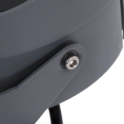 GLOBOSTAR® FLOODNIGMA 90396 Προβολέας Σποτ Wall Washer με Αντιθαμβωτική Γρίλια LED 24W 1920lm 30° DC 24V Αδιάβροχο IP65 Πολύχρωμο RGBW Dimmable DMX512 - Bridgelux SMD Chip - Γκρι Ανθρακί - Μ15 x Π15 x Υ9.1cm - 3 Χρόνια Εγγύηση